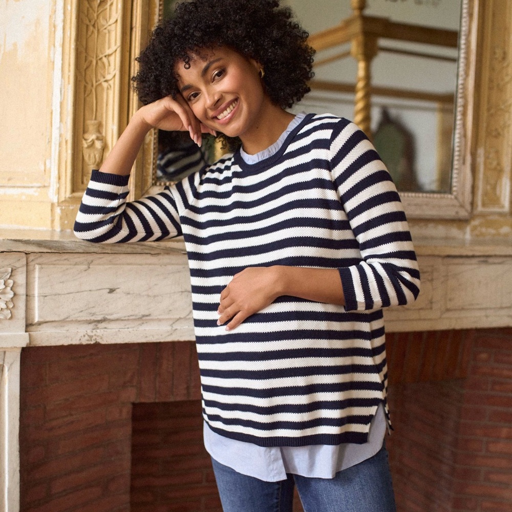Seraphine Maternity & Nursing Layered Sweater+Tank